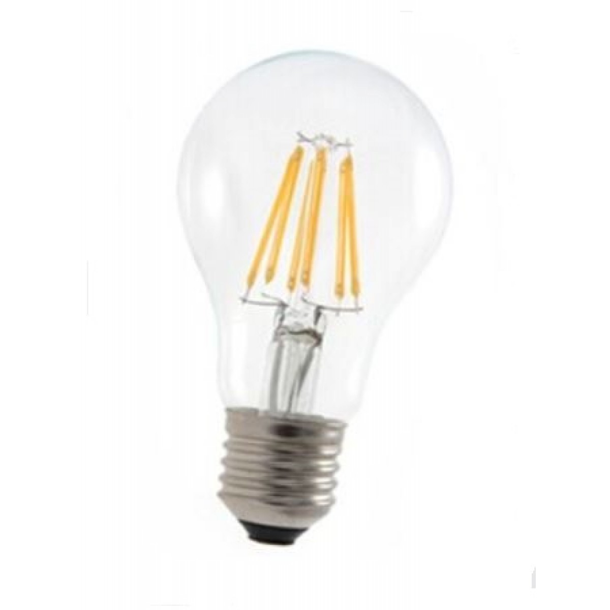 Daylight Asencia AN-03668 40-Watt Equivalent A19 Clear All Glass Vintage Filament Dimmable LED Light Bulb 6-Pack 5000K Renewed